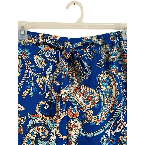 Tolani Collection Zadie Blouse And Pants Size S Blue Paisley New - Picture 7 of 12